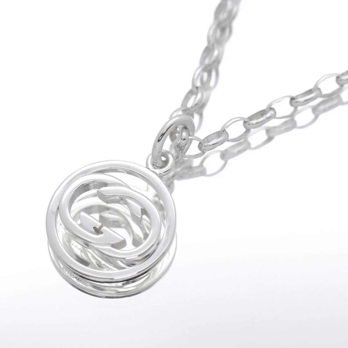 Gucci Necklace for Men and Women Doppia G Silver Ag925 Unisex Jewelry Accessory