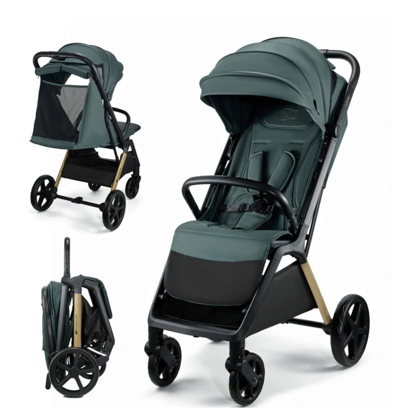 Loom - Passeggino Leggero da 0-4 Anni 0-22 Kg, Verde Kinderkraft