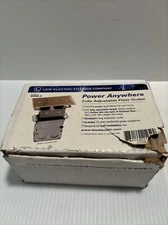 Lew Electric SWB-2 BRASS Recessed Floor Plate w/Box 1-15amp (8)