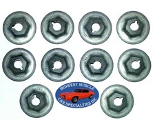 Ford 1/4"-20 Body Fender Quarter Trunk Trim Clip Moulding Molding Nuts 10pcs G