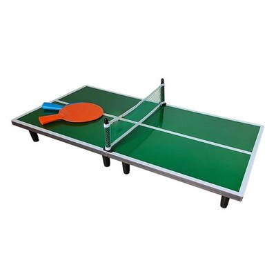 Mini Tischtennisplatte, Multifunktional, Kompakt, Sporttisch mit 2 Schlägern,