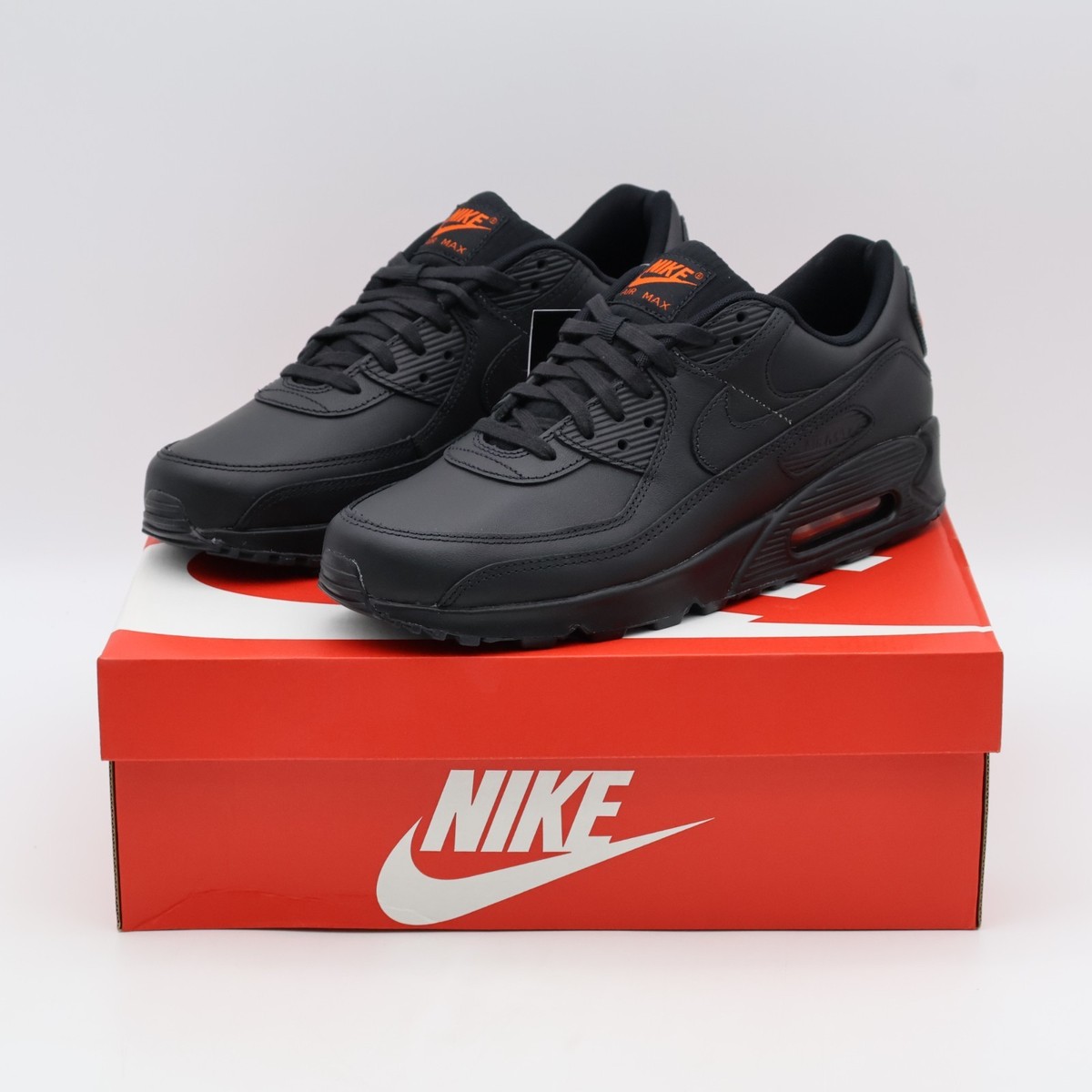 IF5446-002 Nike Air Max 90 Black Safety Orange (Men's) | eBay