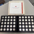 FRANKLIN MINT STATES OF THE UNION 50 State Sterling Proof Full Set 22.5 TROY OZ