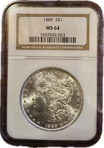 1889 P MORGAN DOLLAR S$1 NGC MS64