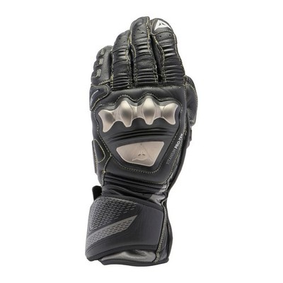 Dainese Full Metal 7 schwarz/schwarz Rennbahn Sport Leder Motorrad Handschuhe L