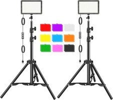 Luz De Video Led Para Camara, Kit De Iluminacion De Fotografia Rgb 2 Paquetes US