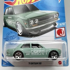 Hot Wheels 2021 Mainline HW J-Imports '71 Datsun 510 Green #162