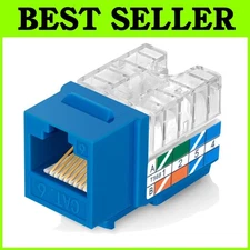 Cat6 Keystone Jacks - 90° Angled Female Connector