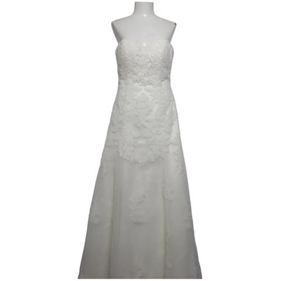 Dazzling, Hochzeitskleid, Größe: 36, Weiß, Polyester, Blumen, Spitze, Damen #Hg1