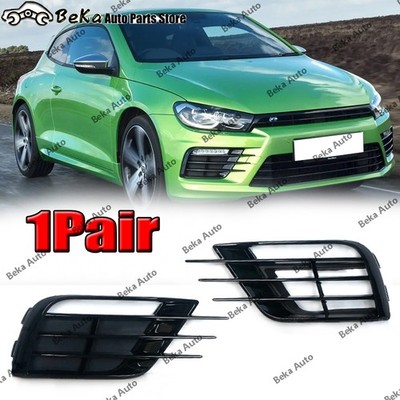 LH&RH For Volkswagen VW Scirocco R 2015-2018 Front Bumper Fog Lamp Cover Grille