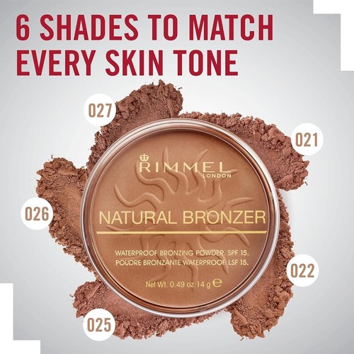 Pack of (6) New Rimmel Natural Bronzer 027 Sun Dance, 0.49 Ounce - Picture 6 of 7