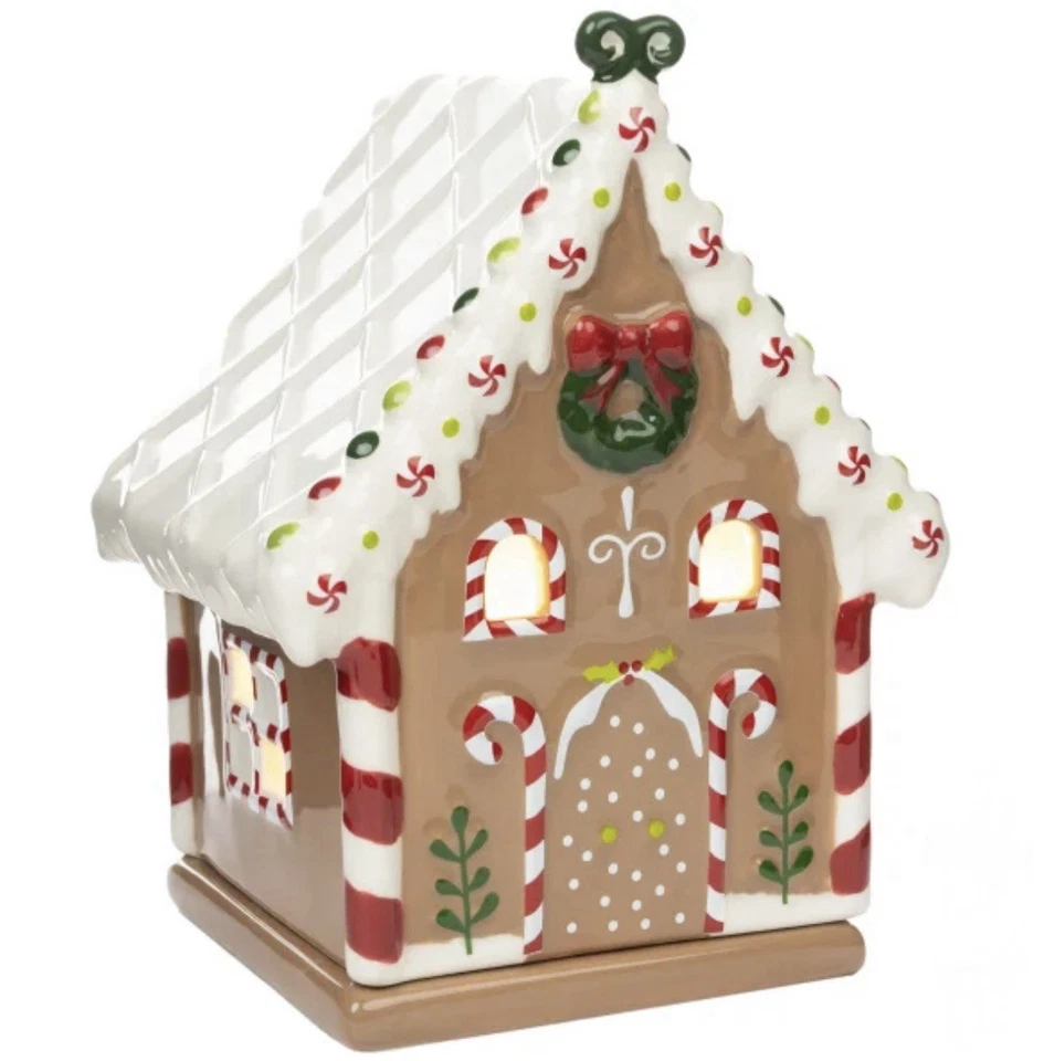 ScentSations Ceramic Gingerbread House Warmer Christmas 6.5 inch 3 Scents NEW - Изображение 2 из 4