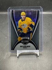2025-26 Upper Deck Allure Hockey Matthew Wood #119 Rookie Black Rainbow