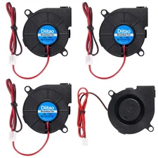 4PCS 5015 Cooling Blower Fan DC 12V Fans Brushless Cooling Blower Fans 50x50x...