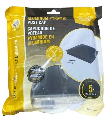 Nuvo Iron Adaptable 6'' x 6'' Pyramid Ornamental Aluminum Post Cap Fence PCP14