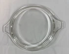 VTG PYREX 470-C Clear Glass Replacement Lid Only Round Casserole Tab Handles