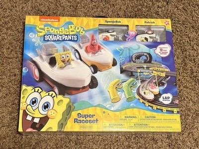 Spongebob Squarepants Super RaceSet Boat Race Track Set Free Shipping