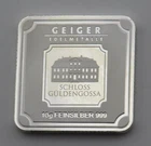 Geiger Edelmetalle 10 gram .999 Silver Square Bar - Item#348