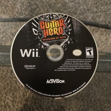 Guitar Hero: Warriors of Rock (Nintendo Wii, 2010) Disc Only Tested