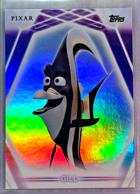 Gill 2026 Topps Disney Neon Gill Rainbow Foilboard Card-#84 Finding Nemo