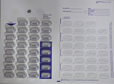 31 Day Multi Medication Blister Card w/Large Blister x 80 Count