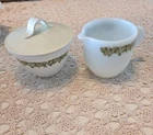 Vintage Corelle Crazy Daisy Spring Blossom SUGAR & CREAMER with LID!