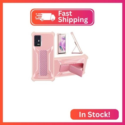 bojioderf Case Compatible for ZTE Axon 30 Pro Phone Case Cover [with Tempered Gl