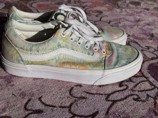 Vans Psychedelic Tie Dye Multicolor Lace-Up Sneakers Womens Size 8
