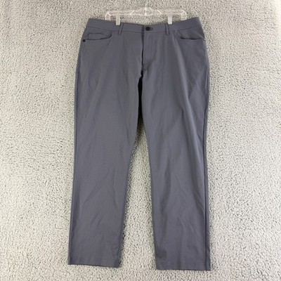 Public Rec Workday Pants Mens Size 38x30 Gray Straight Leg Stretch Chino Casual