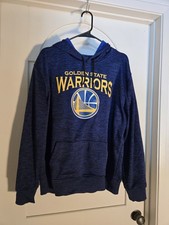 Blue Longsleeved Golden State Warriors NBA Hoodie Size Large