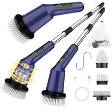 Electric Spin Scrubber for Bathroom, Shower Scrubber with Long Handle