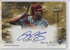 2013 Bowman Inception Rookie Auto Gold 49/99 Darin Ruf #RA-DR Auto 03xg
