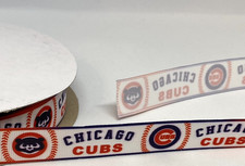 3 Yards Chicago Cubs 7/8" Grosgrain Ribbon Cake Decoration