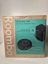 iRobot Roomba 105 Robot Vacuum + AutoEmpty Dock, Cleans in Rows, LiDAR, Q352020