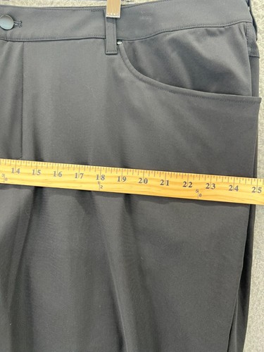Lululemon ABC Pant Classic Mens 46x33.5 Dark Black Stretch NWT - Picture 4 of 12