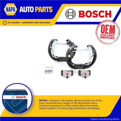 Brake Shoes Set fits FORD FIESTA Mk4 1.25 95 to 02 Bosch Top Quality Guaranteed