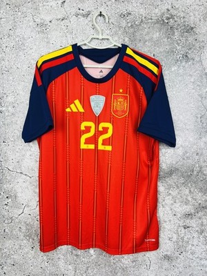 ADIDAS SPAIN TEAM JERSEY 2026 HOME SOCCER SHIRT CUCURELLA #22 MEN
