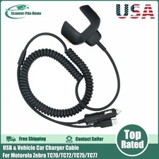 USB Vehicle Car Charger Cable for Zebra TC70/TC75 CHG-TC7X-CLA1-01