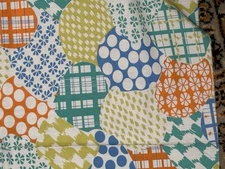 Vintage Manes Fabrics Co Inc 1960s Cheater Quilt Fabric Collage 6 yards x 46"