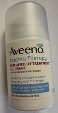 Aveeno Eczema Therapy Rescue Relief Treatment Gel Cream Daily Use 1.5 Oz