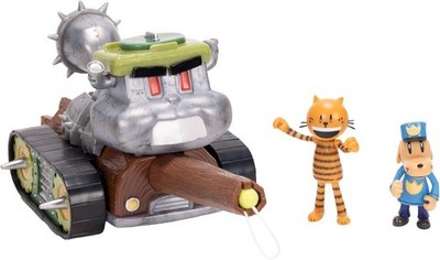 Dog Man Squirrel Tank Action Figure Collection Dog Man and Petey New