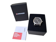 Image of Wenger Urban Vintage Quartz Black Dial Men's Watch 01.1041.139 - New & Unused