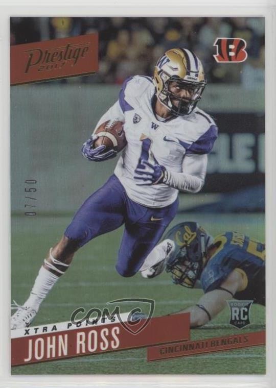 2017 Panini Prestige Rookie Xtra Points Gold 7/50 John Ross #236 Rookie RC z7h