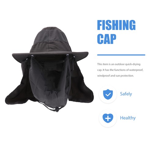 Cappello da Sole Pesca Protettivo Copricapo Esterno Asciugatura Rapida - Foto 8 di 12