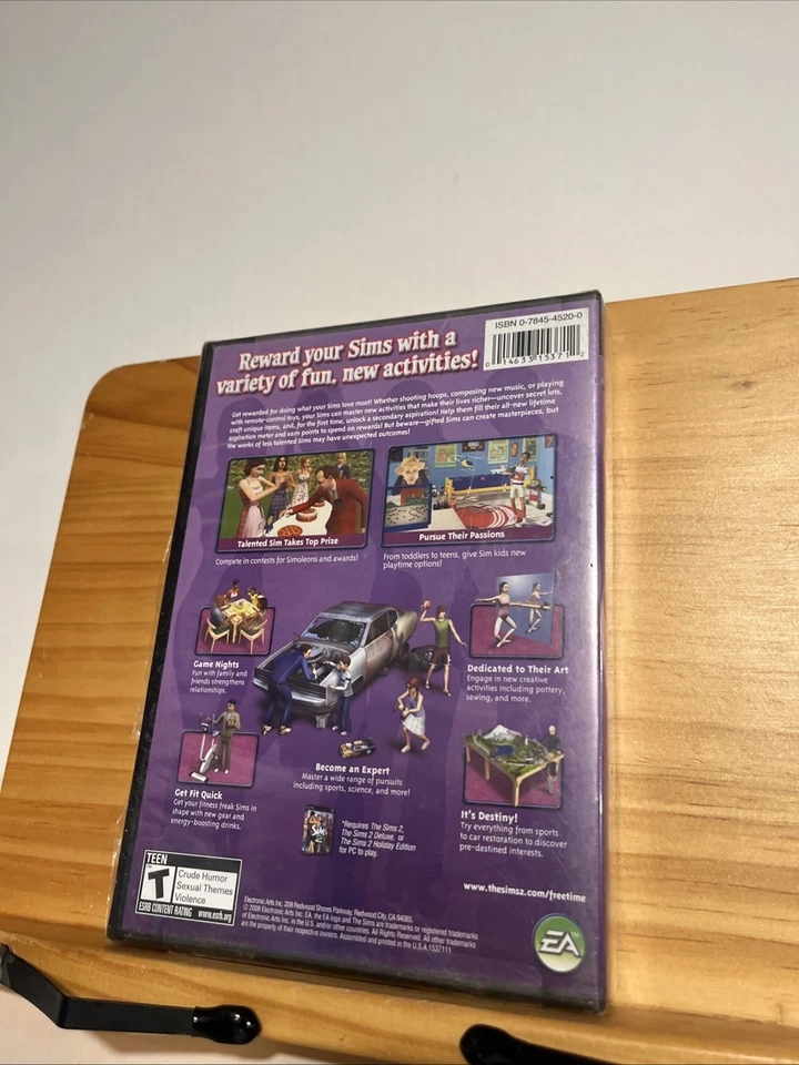 The Sims 2 Freetime Expansion Pack (PC) - NEW - SEALED - Image 2 of 4