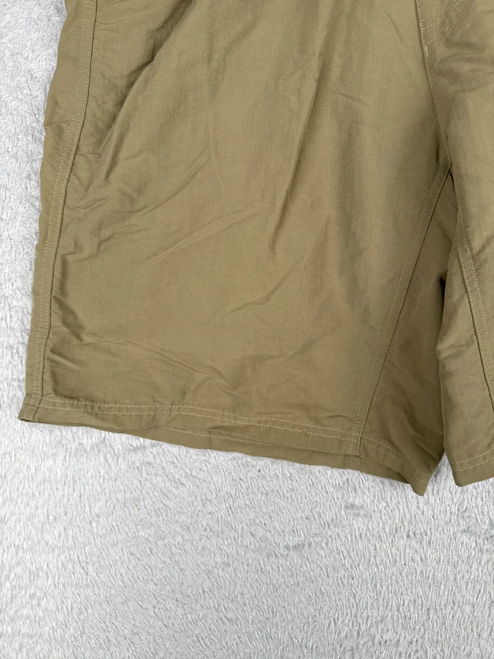 Bermuda de ciclismo REI adulto extra grande bege tronco de carga acolchoada concha de náilon MTB - Imagem 3 de 4