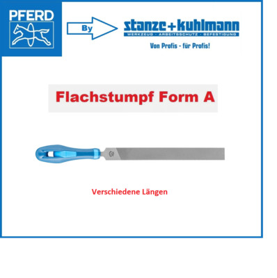 PFERD Werkstattfeilen Flachstumpf Hieb 1,2 oder 3  inkl. Ergonomie-Feilenheft