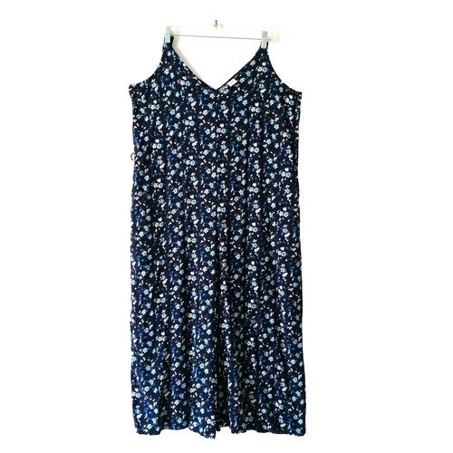 Combinaison Short Gap XS à Manches Longues Motif Floral Bleu - Occasion Très Bon état