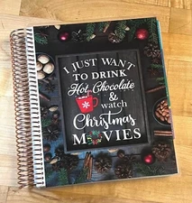 Hot Chocolate & Xmas Movies Cover Set 4 use w/ Erin Condren Life Planner-