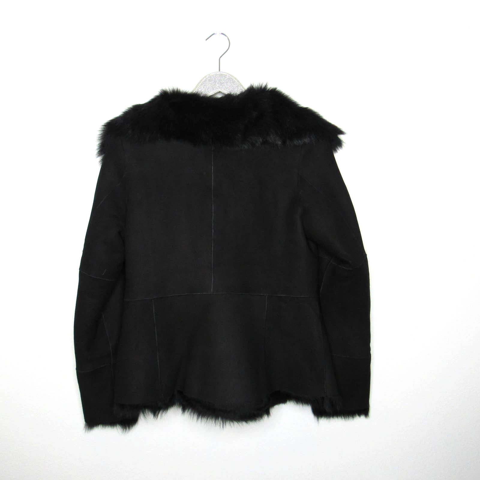 UGG WOMEN'S KARLENE TOSCANA SHEARLING JACKET BLACK SZ S image 5